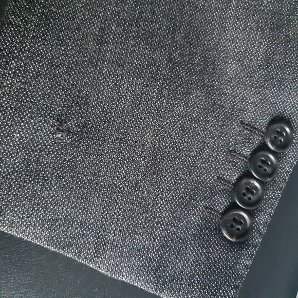 Trussardi Satoriale SZ 42 Grey 3 Button Men's Wool Sport Jacket Blazer - Picture 14 of 15